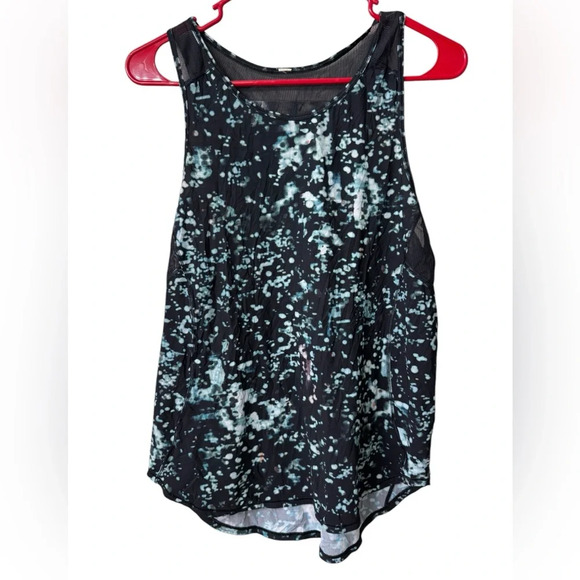 Lululemon Sculpt Tank‎ II Pixel Haze Multi Black Print Sleeveless Top Shirt - Picture 1 of 4